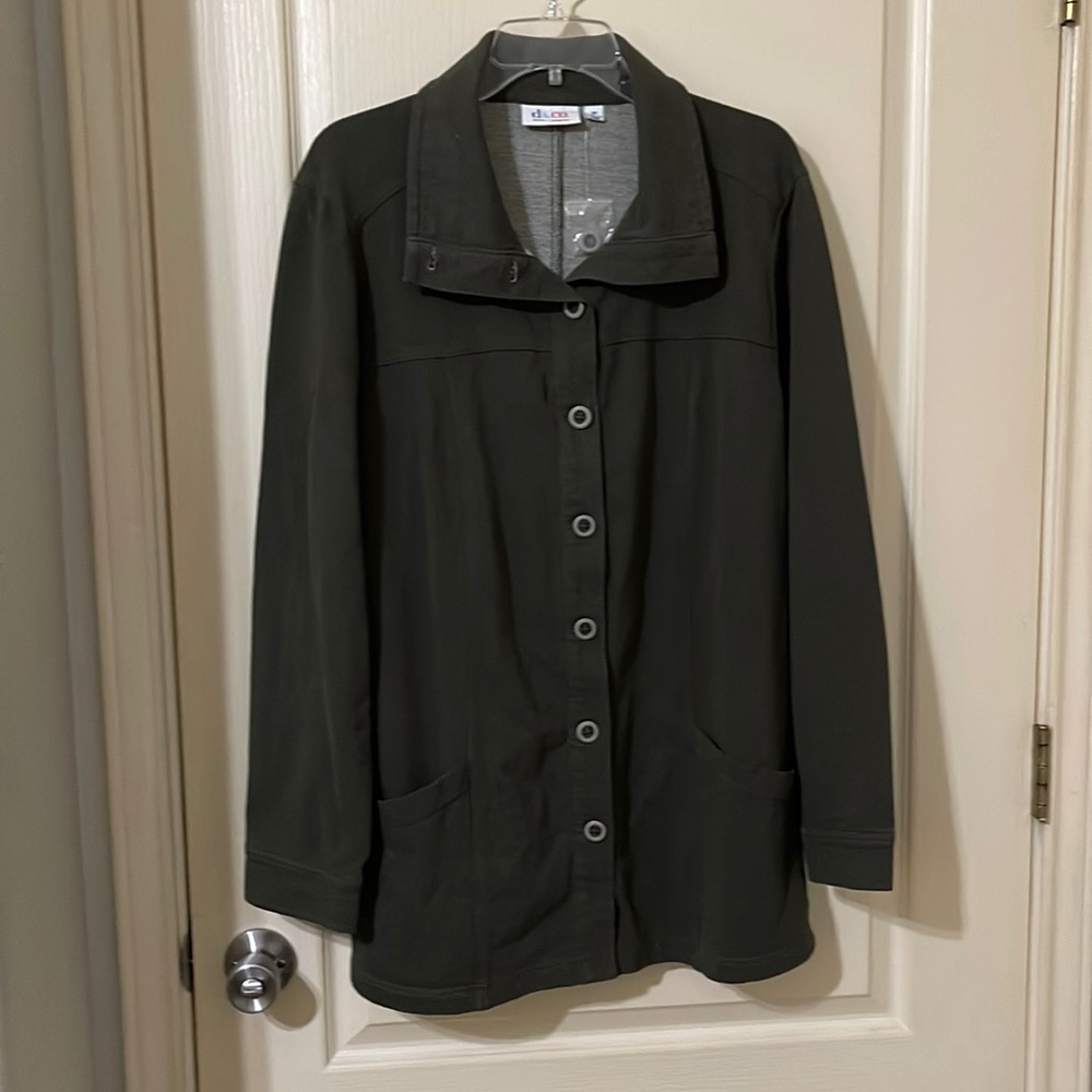 D & co. Military green blazer size 1x